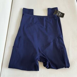 Enerful Maternity Size Small Navy Blue Leggings Workout Over The Belly